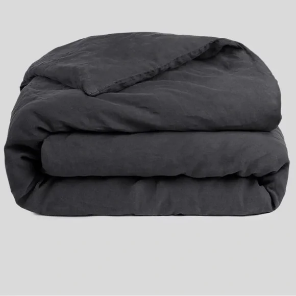 Parachute Linen Charcoal Duvet Cover King - Picture 1 of 3